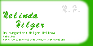 melinda hilger business card